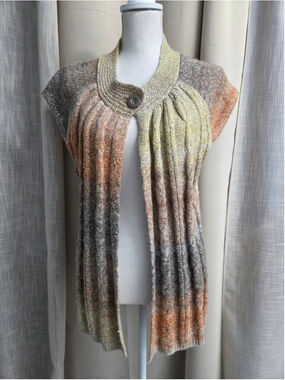 Westbound Gradient Knit Vest Cottagecore Mori Kei Whimsigoth Size XL
